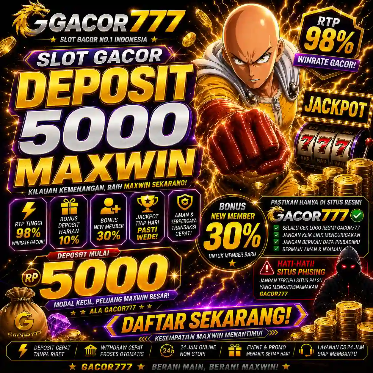 GACOR777: Situs Jagoan Deposit 5000 Andalan Akses Link Slot Gacor Hari Ini